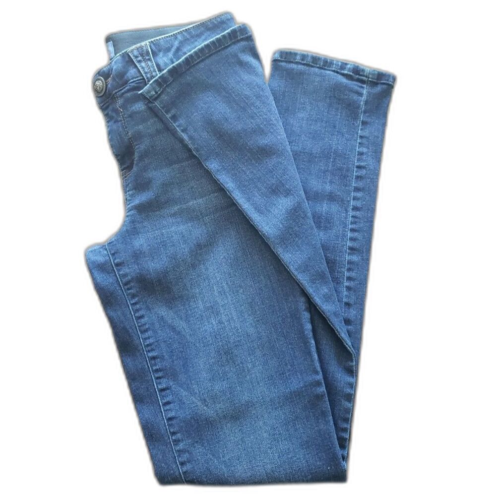Democracy - "Ab" Solution - Tall Straight Leg Jean - Dark Blue - Women Size 4 - Picture 3 of 8